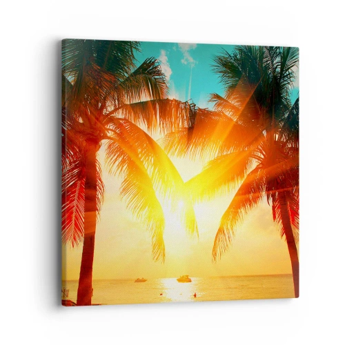 Obraz na plátně - Exotický pár - 40x40 cm