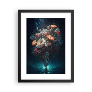 Plakát v černém rámu - Podivná zahrada - 30x40 cm