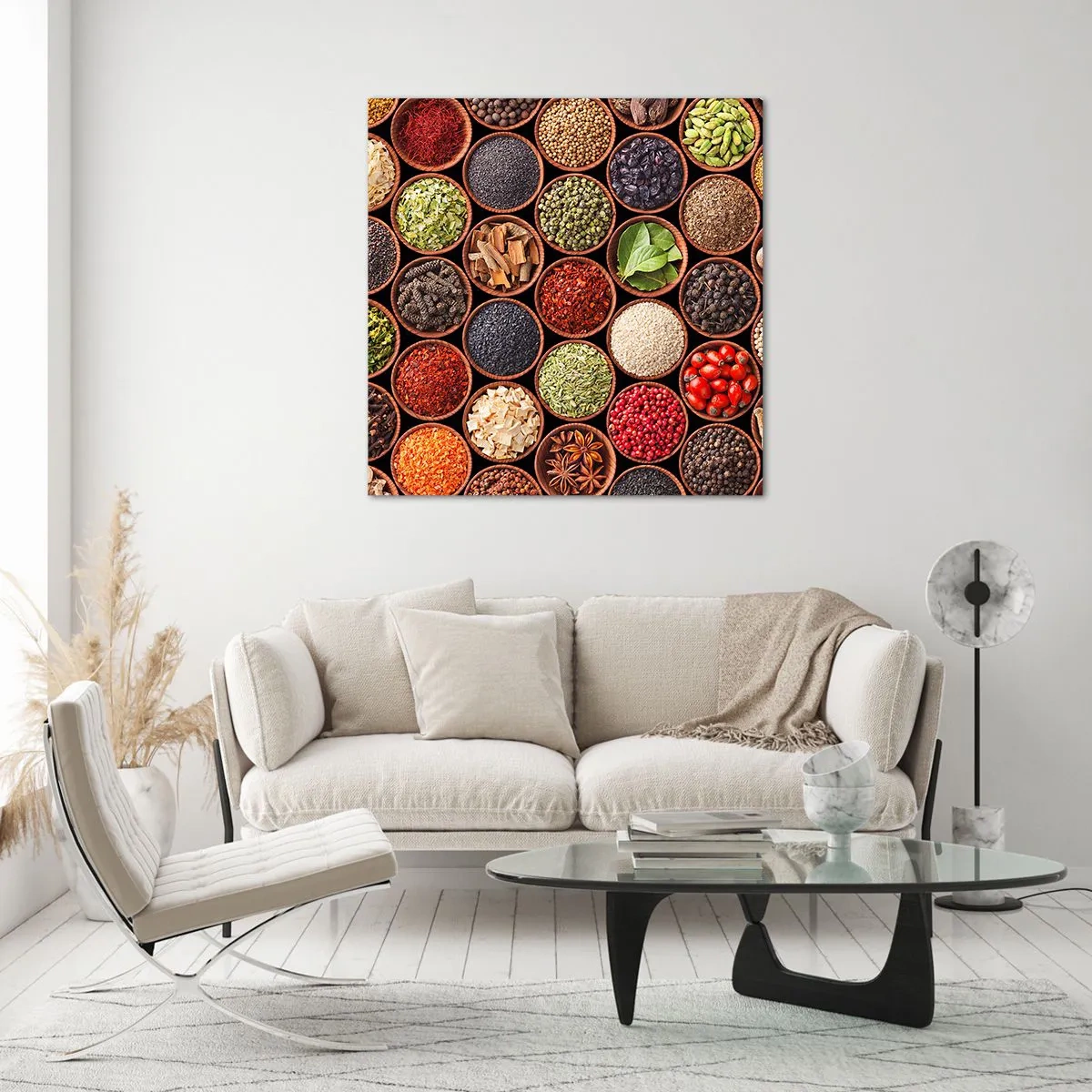 Obraz na skle - Všechny chutě světa - 70x70 cm