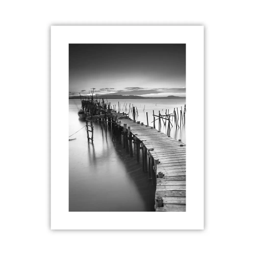 Plakát - Klid zapomenutého břehu - 30x40 cm