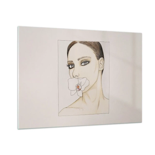Obraz na skle - Symbol elegance a krásy - 100x70 cm