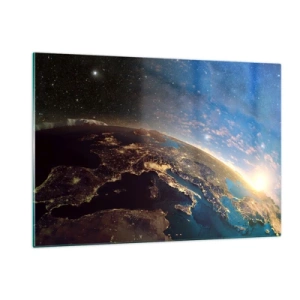 Obraz na skle - Podívejme se na sebe s odstupem - 120x80 cm