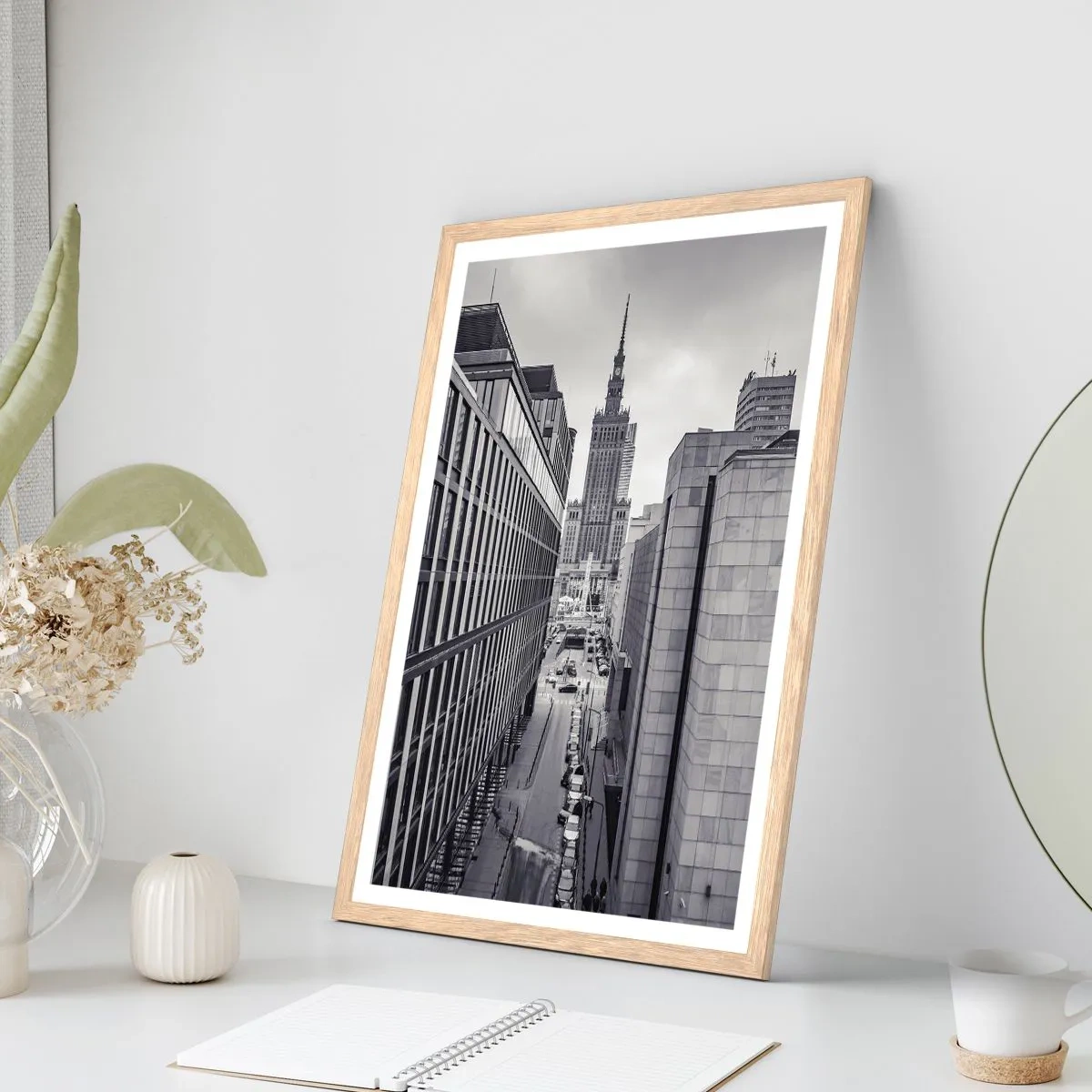 Plakát v rámu světlý dub - Varšavské údolí - 70x100 cm