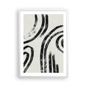 Plakát v bílém rámu - Napůl zastavený - 50x70 cm