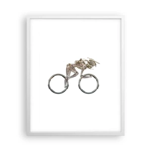 Plakát v bílém rámu - Úžasný stroj - 40x50 cm