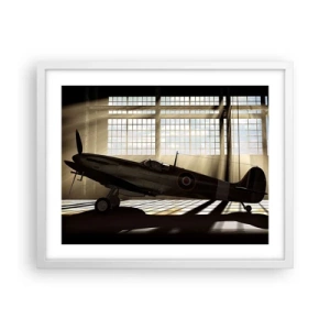 Plakát v bílém rámu - Odpočinek bojovníka - 50x40 cm