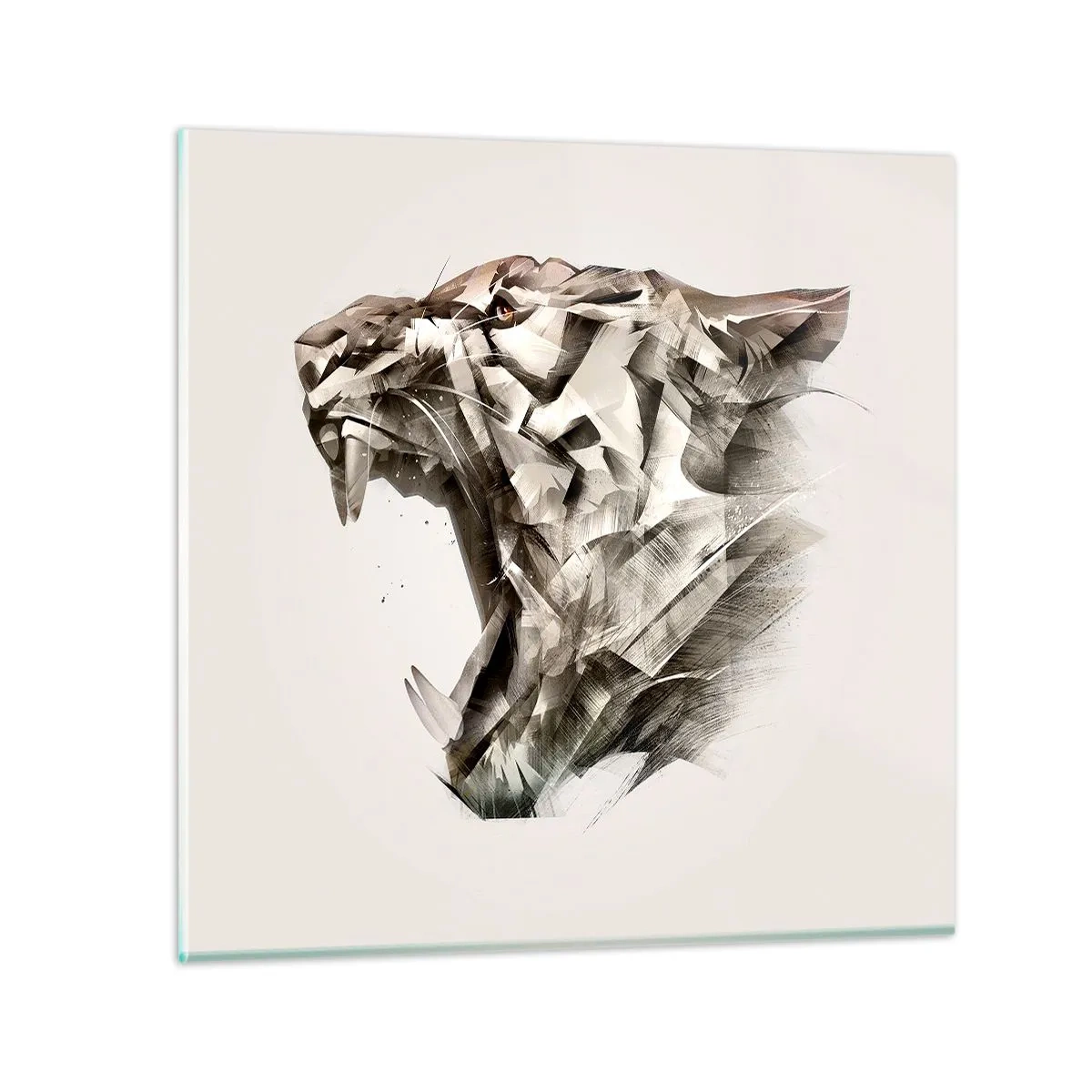 Obraz na skle - Už víš, kdo vládne - 70x70 cm