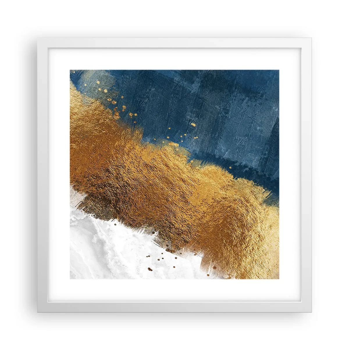 Plakát v bílém rámu - Barvy léta - 40x40 cm