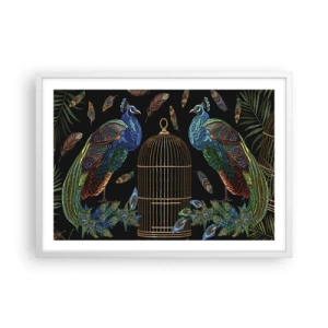 Plakát v bílém rámu - V královském rouchu - 70x50 cm