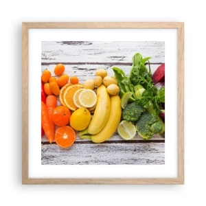 Plakát v rámu světlý dub - To nestačí? - 40x40 cm