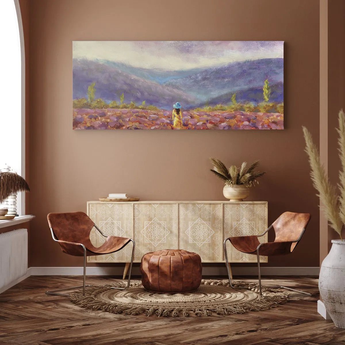 Obraz na plátně - V levandulovém světě - 100x40 cm