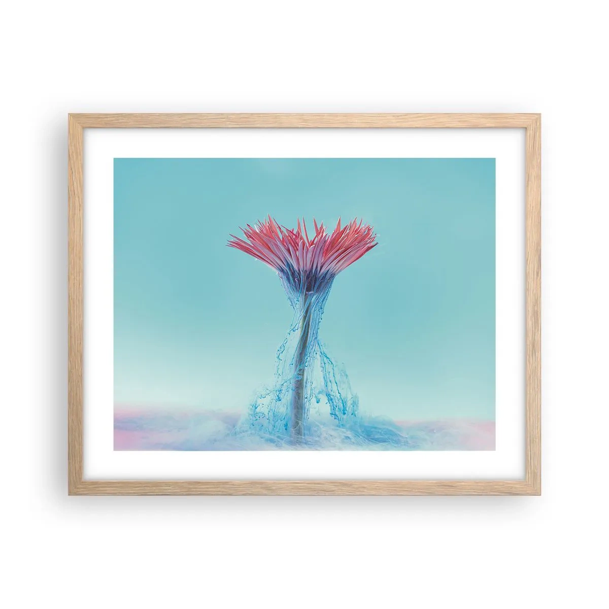 Plakát v rámu světlý dub - V osvěžujícím objetí - 50x40 cm