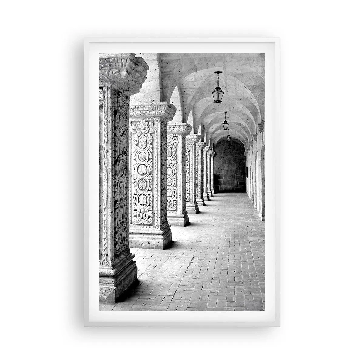 Plakát v bílém rámu - Kam...? - 61x91 cm