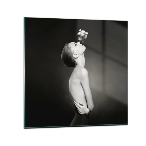 Obraz na skle - Excentrická elegance - 50x50 cm