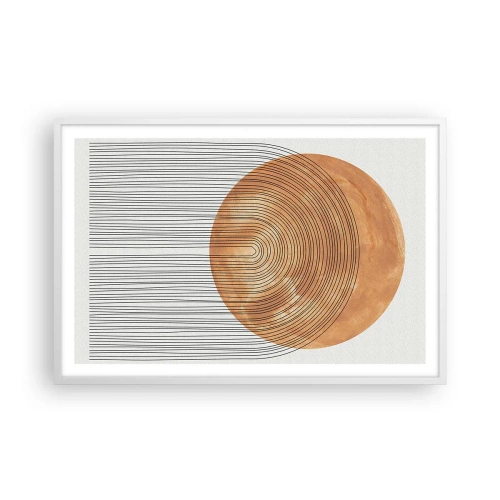 Plakát v bílém rámu - Slunečná kompozice - 91x61 cm