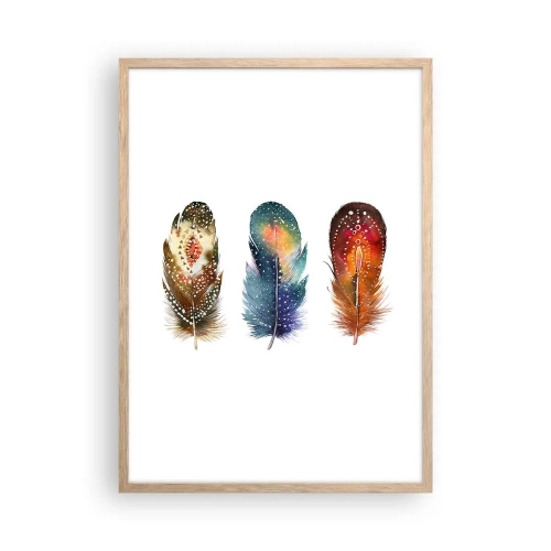 Plakát v rámu světlý dub - Rituály, obřady, tajemství - 50x70 cm