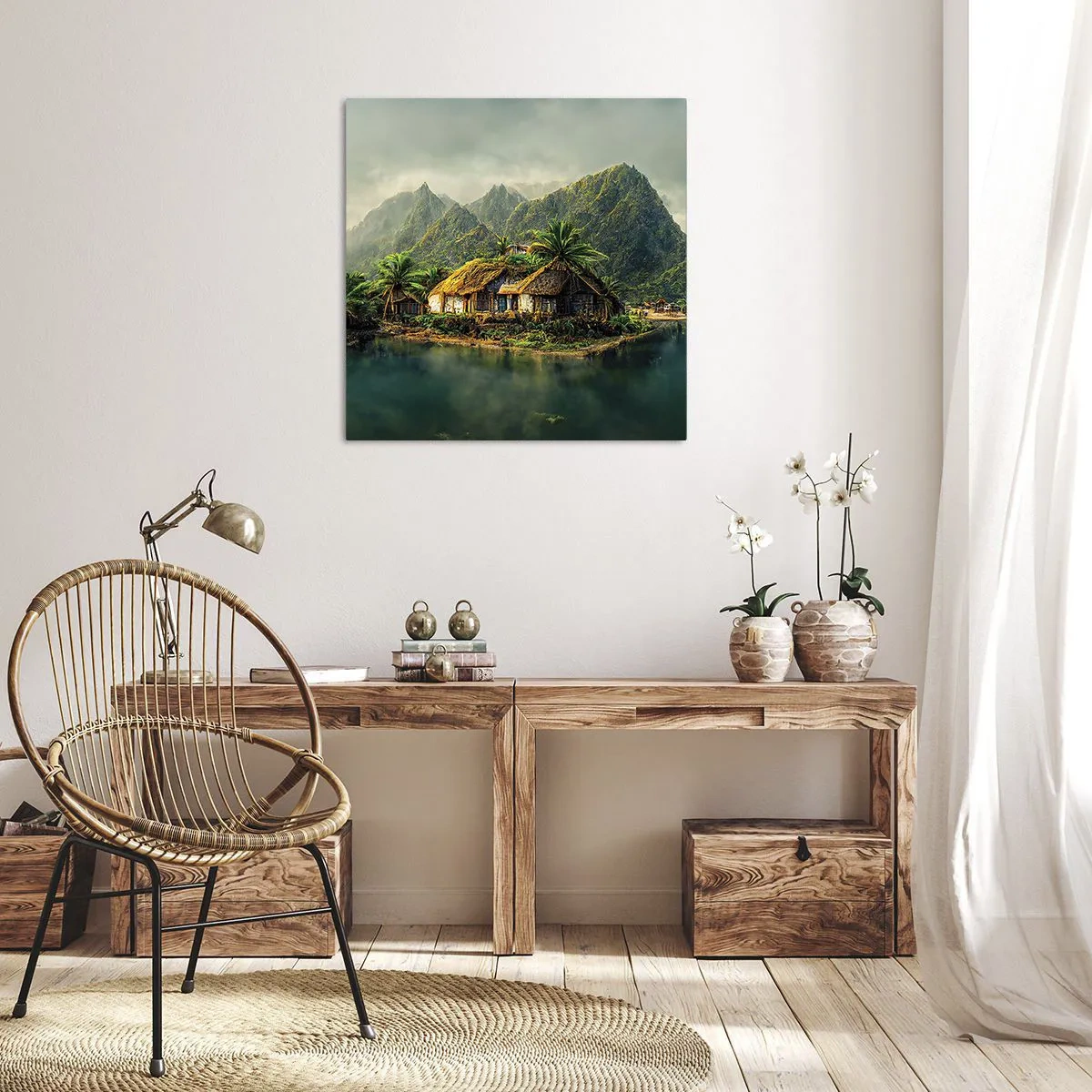 Obraz na plátně - Tropický ráj - 30x30 cm