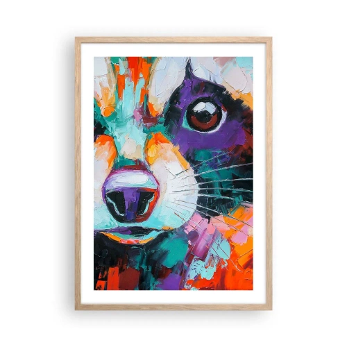 Plakát v rámu světlý dub - Pouze dobré emoce - 50x70 cm