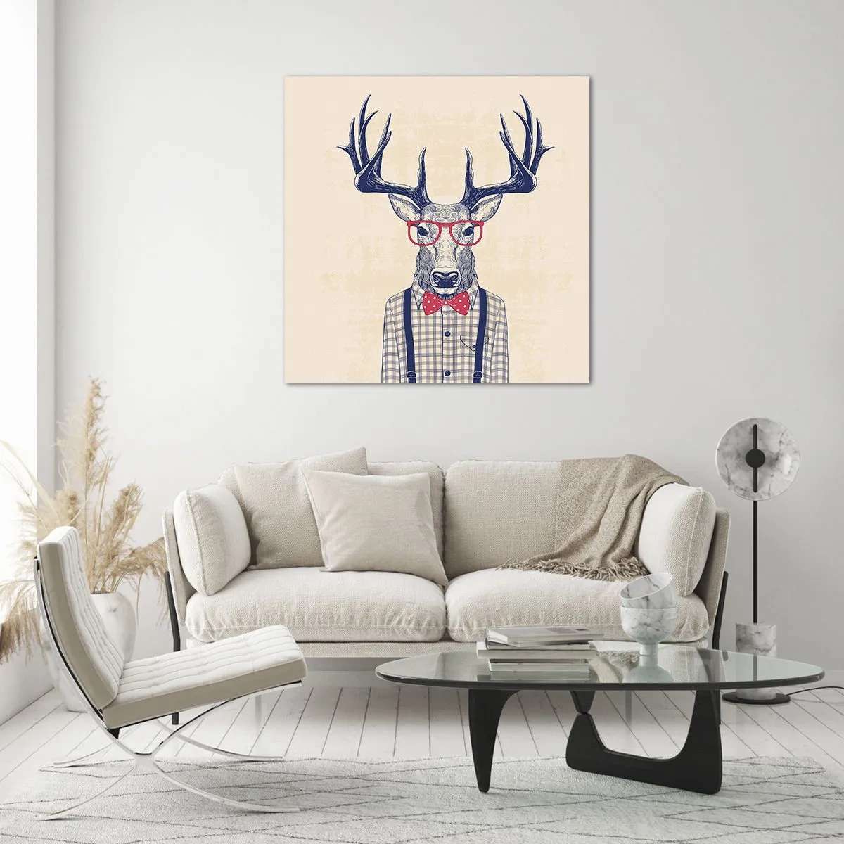 Obraz na skle - Zábavná extravagance - 50x50 cm