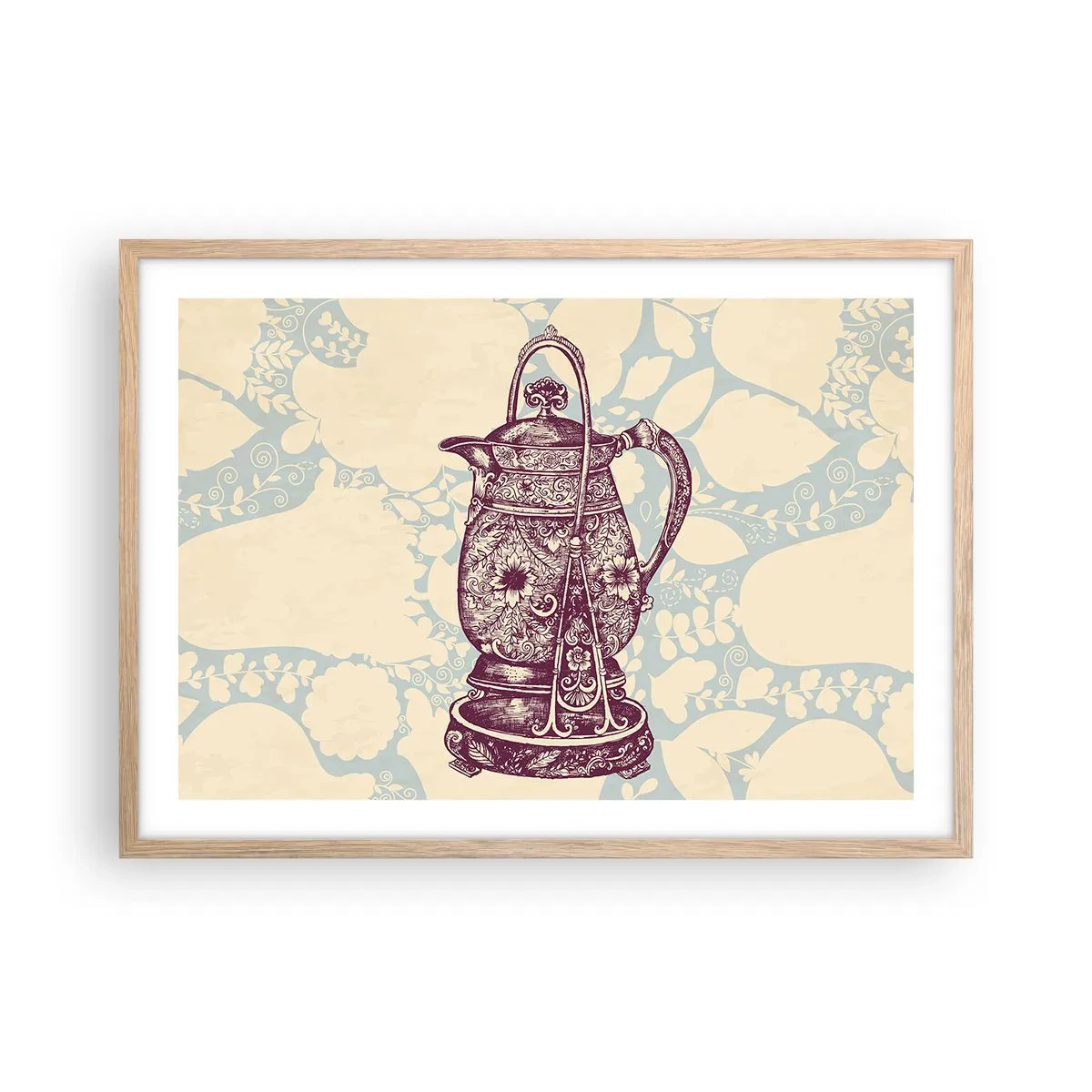 Plakát v rámu světlý dub - Krása všedního dne - 70x50 cm