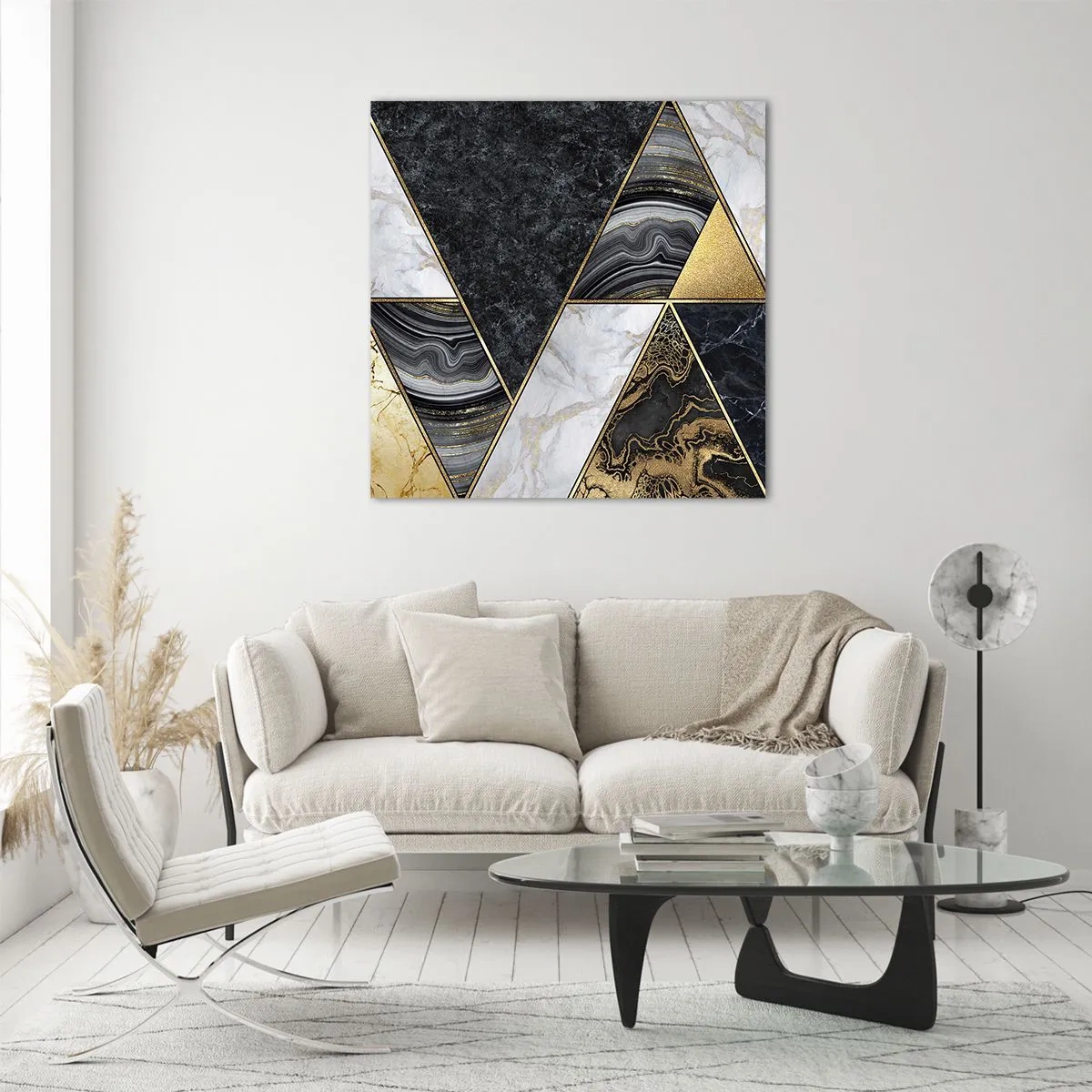 Obraz na skle - Kámen vedle kamene - 40x40 cm