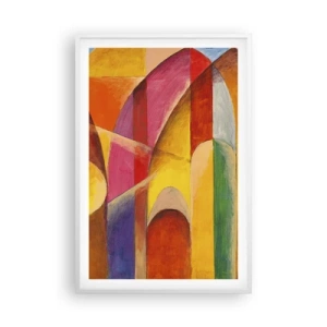 Plakát v bílém rámu - Katedrála slunce - 61x91 cm