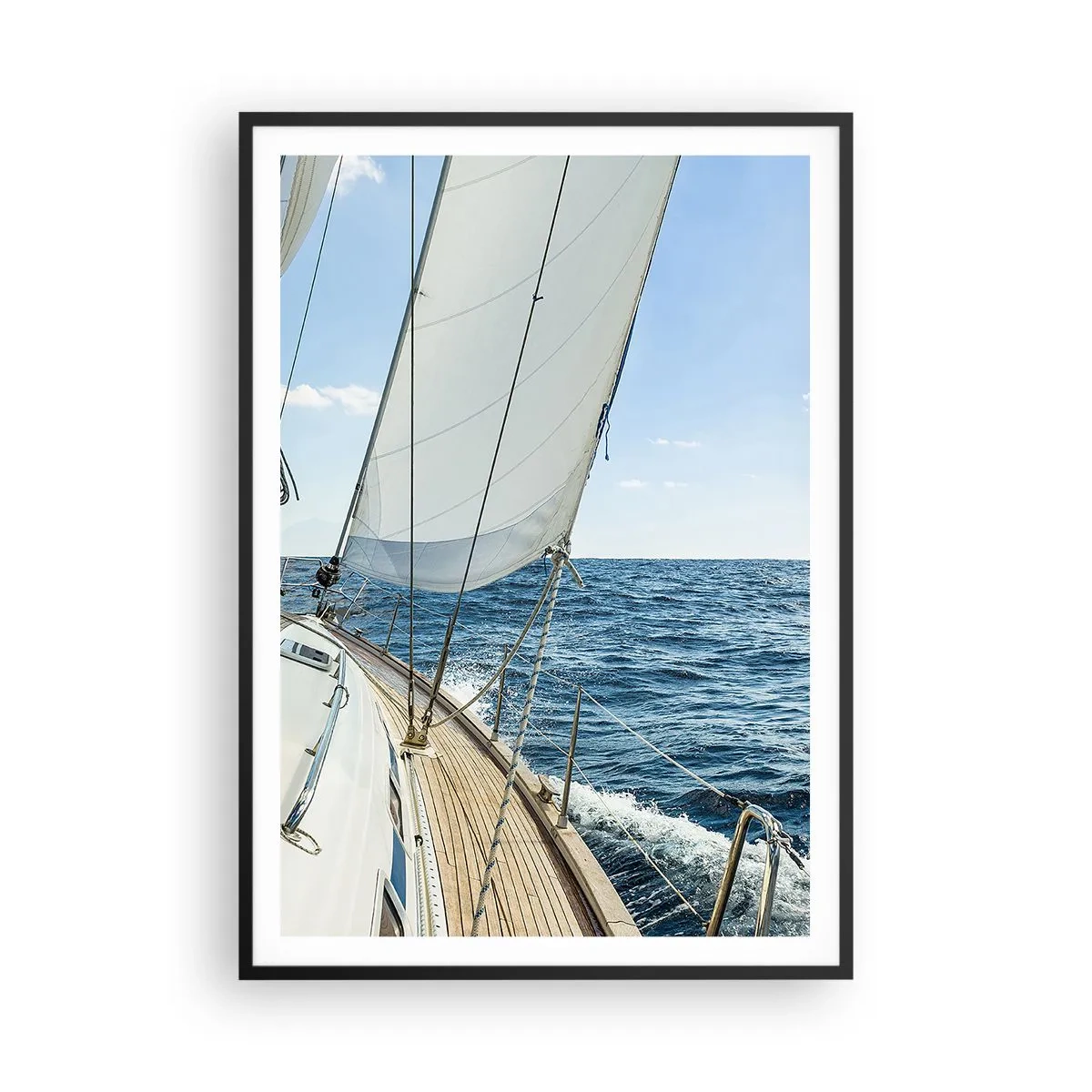 Plakát v černém rámu - Ahoj, dobrodružství - 70x100 cm