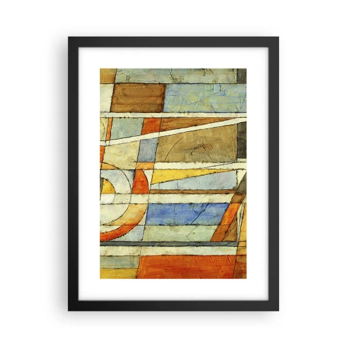 Plakát v černém rámu - Kubismus na stavbě - 30x40 cm