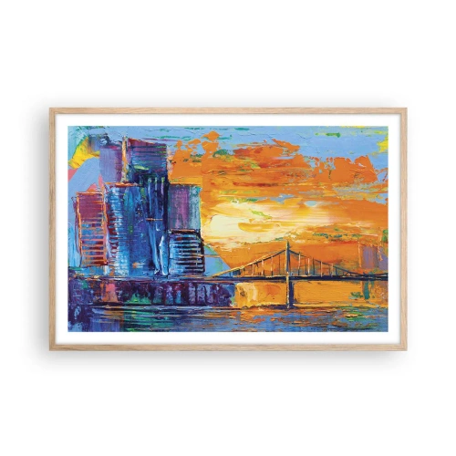 Plakát v rámu světlý dub - Kultura a příroda - 91x61 cm