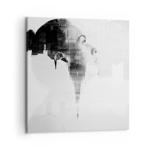 Obraz na plátně - Z obou stran okna - 50x50 cm