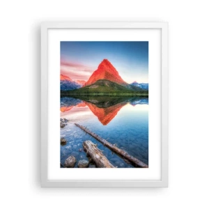 Plakát v bílém rámu - Teplo a chlad - 30x40 cm