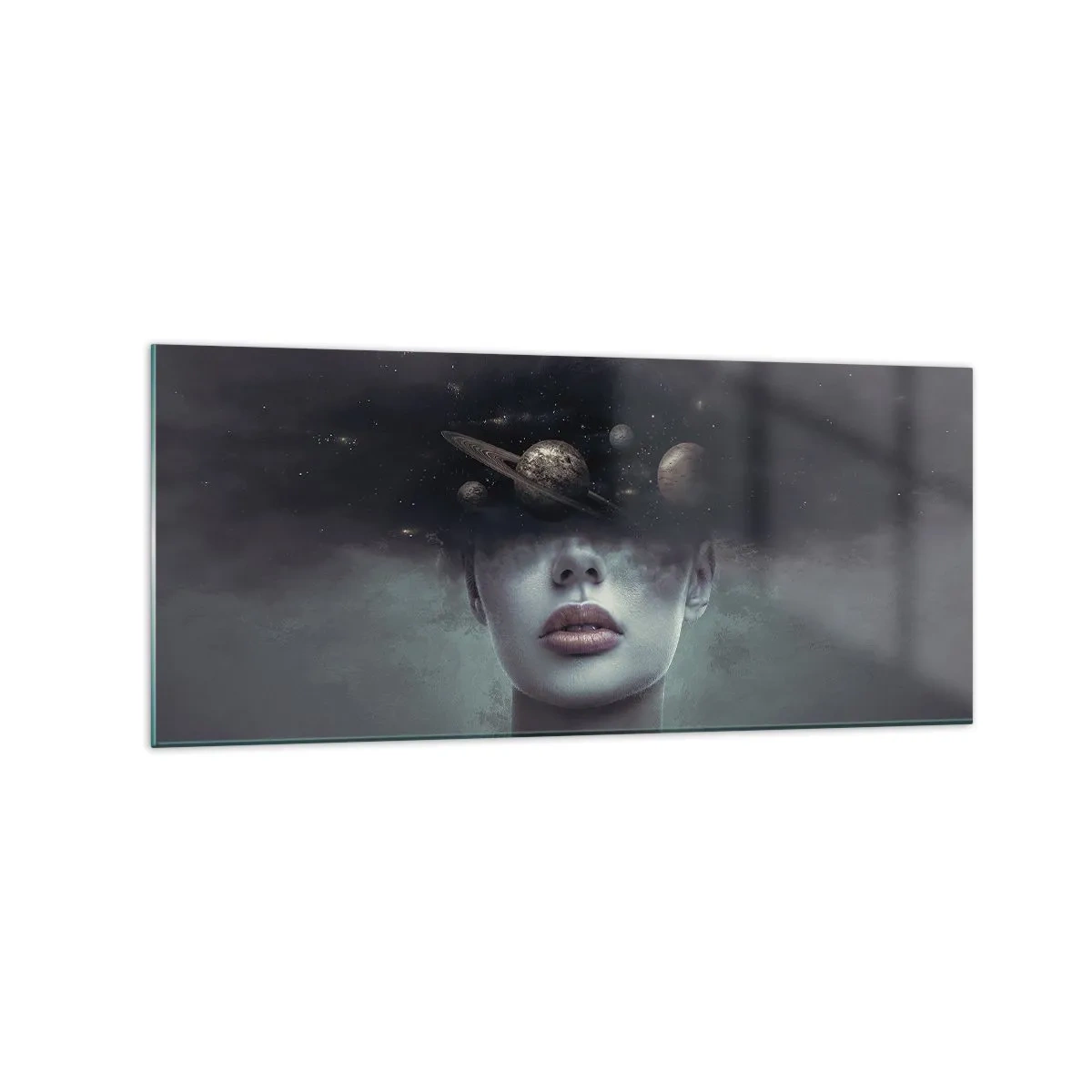 Obraz na skle - A planety… - 120x50 cm