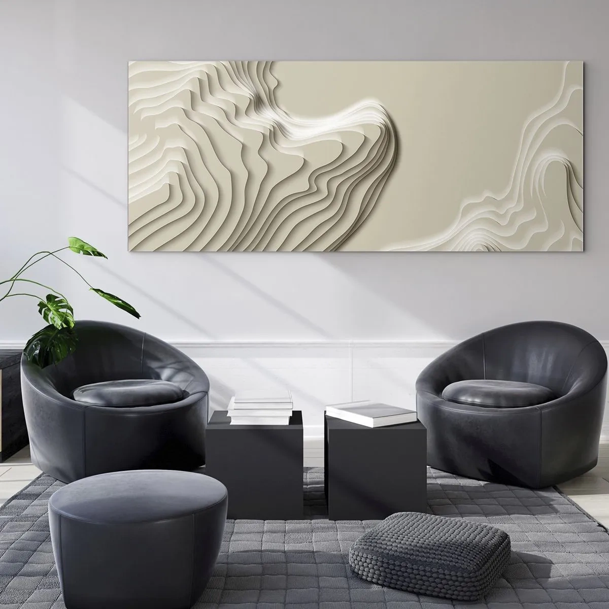Obraz na skle - Topografie umění - 120x50 cm