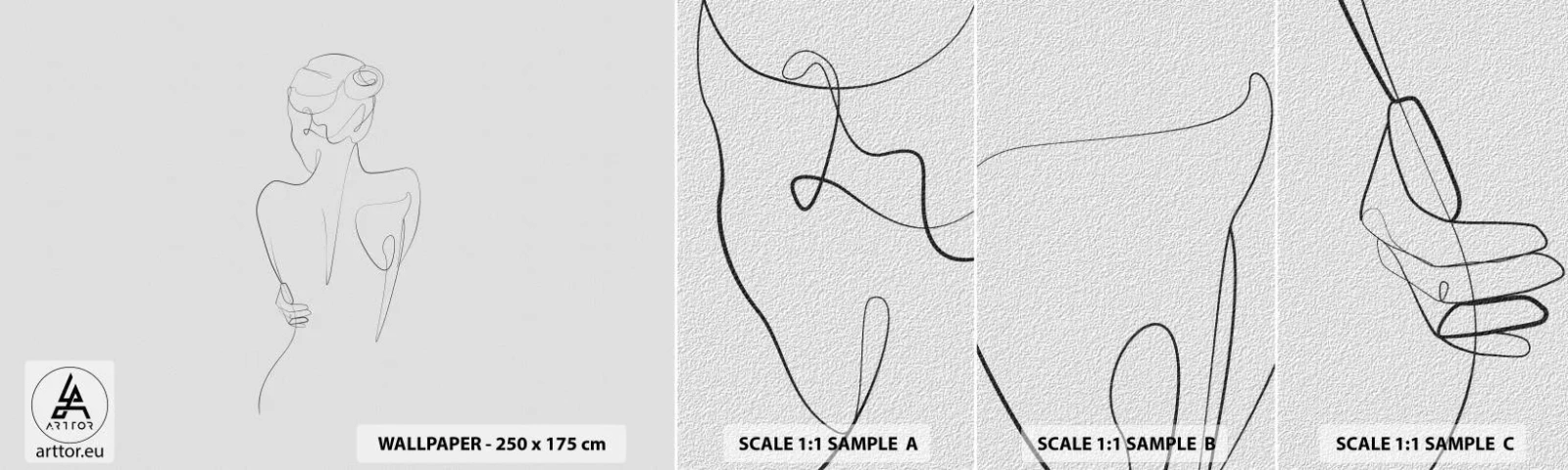 Vzor Fototapety Samolepicí Deluxe Sticker - Hudba těla - Grafika, Tělo, Kus - 100x30 cm