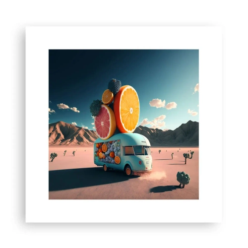 Plakát - Chuť prázdnin - 30x30 cm