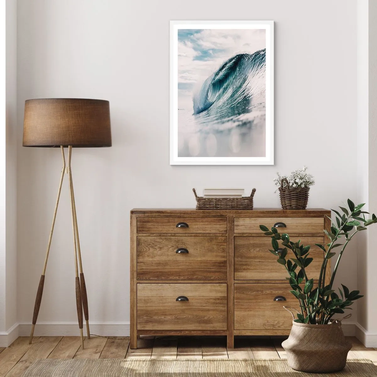 Plakát v bílém rámu - Vodní špička - 70x100 cm