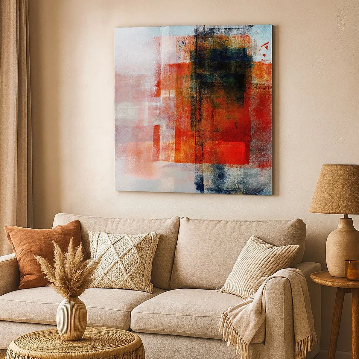 Obraz na plátně - Zářící kompozice - 30x30 cm