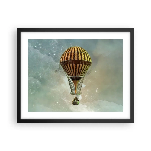 Plakát v černém rámu - Průkopnické lety - 50x40 cm