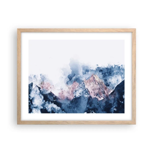 Plakát v rámu světlý dub - To jsou vrcholy! - 50x40 cm