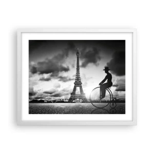 Plakát v bílém rámu - Touha po Belle Epoque - 50x40 cm