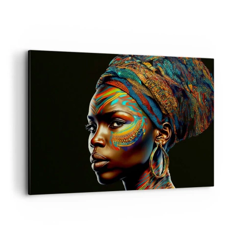 Obraz na plátně - Africká královna - 120x80 cm