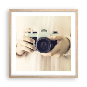 Plakát v rámu světlý dub - Pro více informací… - 50x50 cm