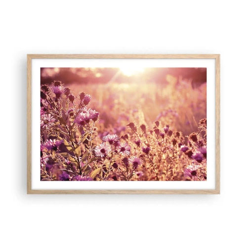 Plakát v rámu světlý dub - Než skončí léto - 70x50 cm