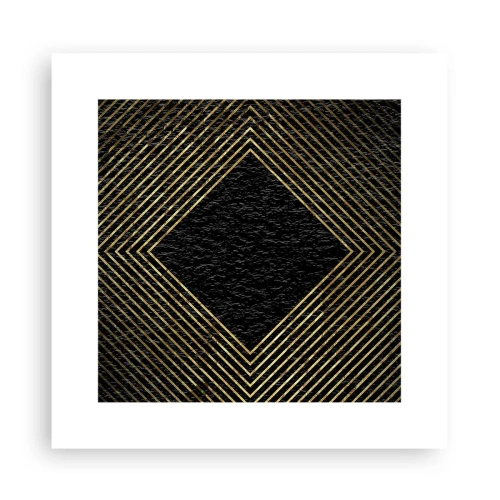 Plakát - Geometrie ve stylu glamour - 30x30 cm