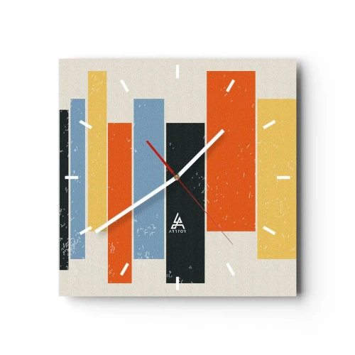 Nástěnné hodiny - Záznam hudby - 30x30 cm