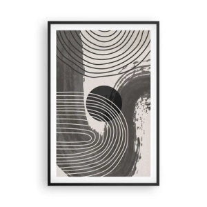 Plakát v černém rámu - Ovál vítězí - 61x91 cm