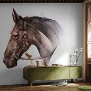 Fototapeta Premium Sand - To je ale půvab - Zvířata, Hlava koně, Kůň - 100x70 cm