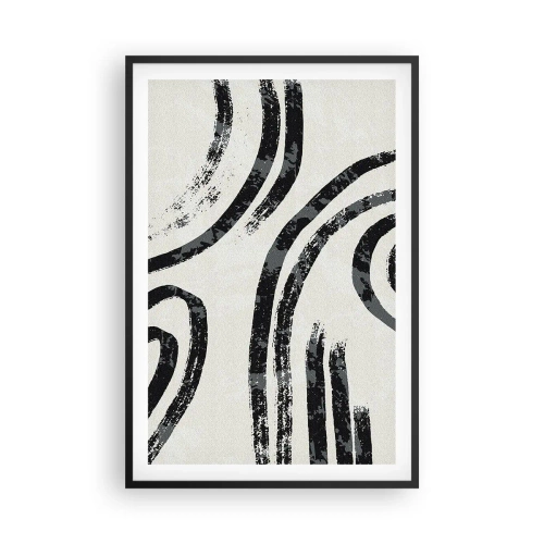 Plakát v černém rámu - Napůl zastavený - 61x91 cm