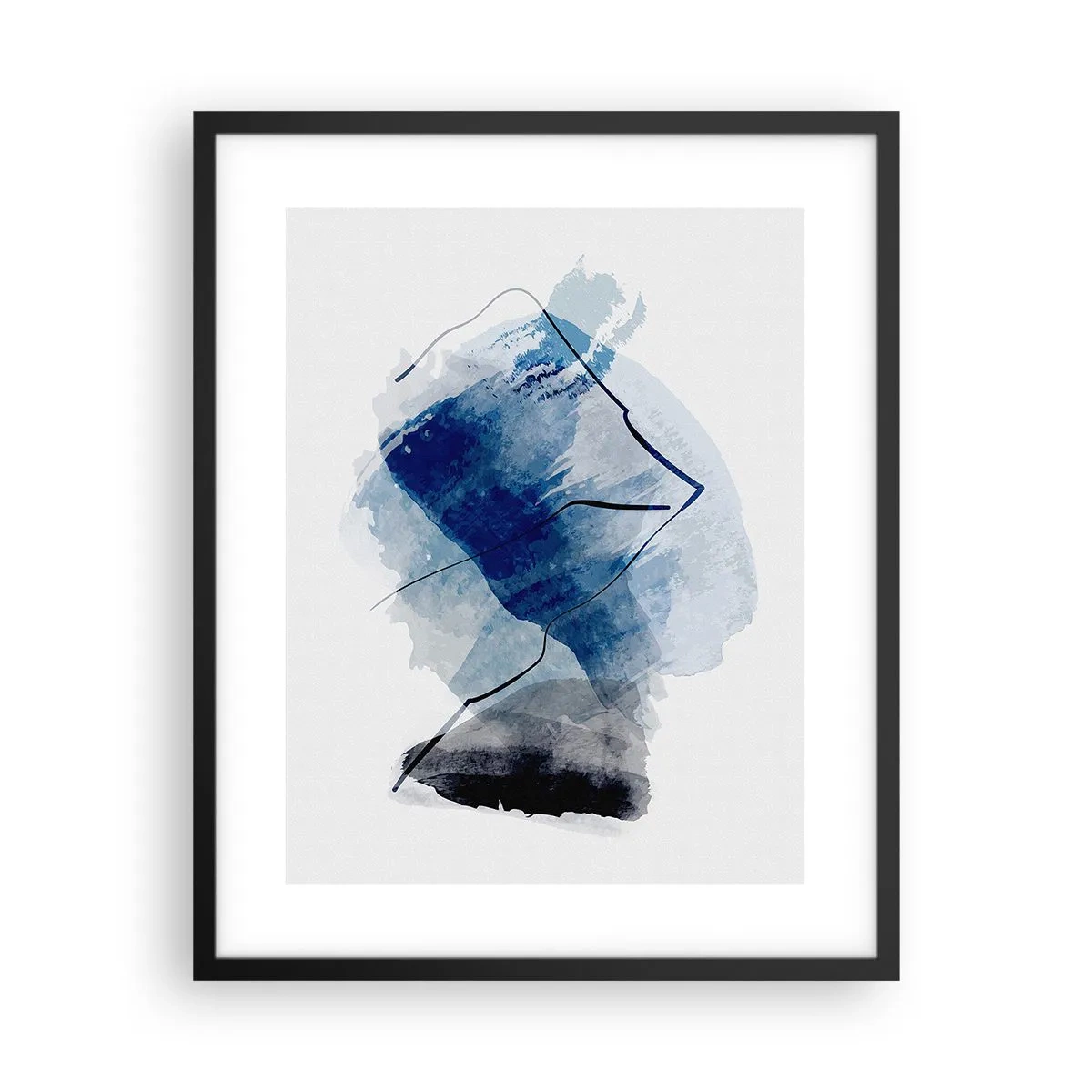 Plakát v černém rámu - Ledová hora - 40x50 cm