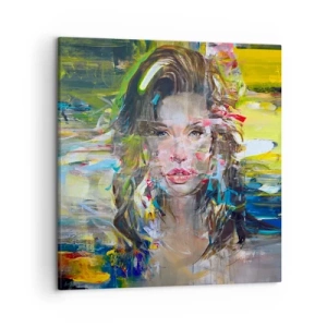 Obraz na plátně - Za závojem vzduchu - 50x50 cm